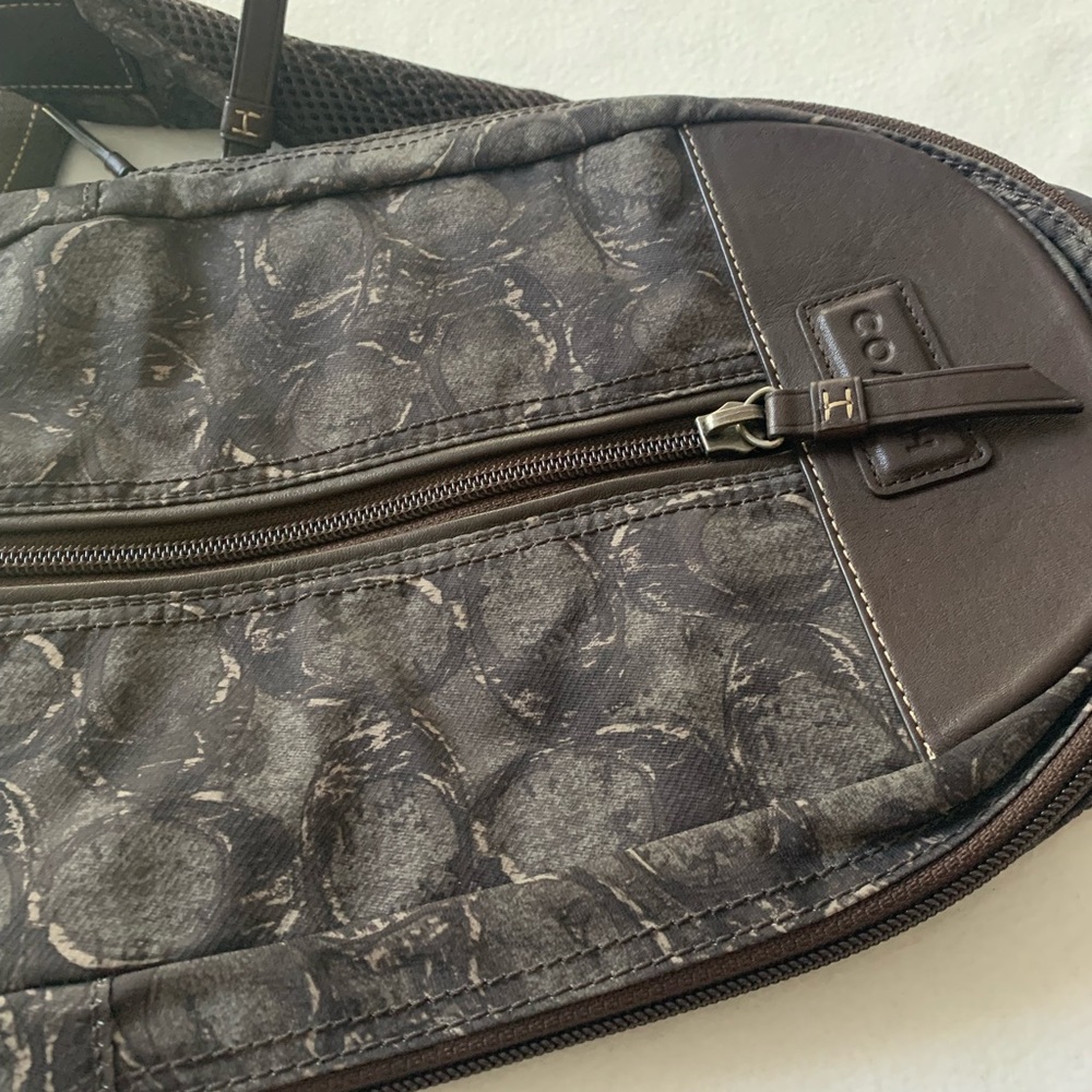 Coach one rope military green and brown bag - Picture 5 of 12